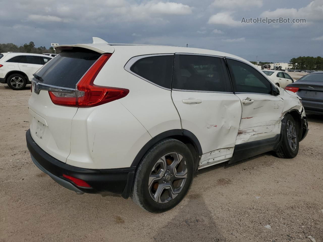 2018 Honda Cr-v Exl White vin: 5J6RW1H86JL003517