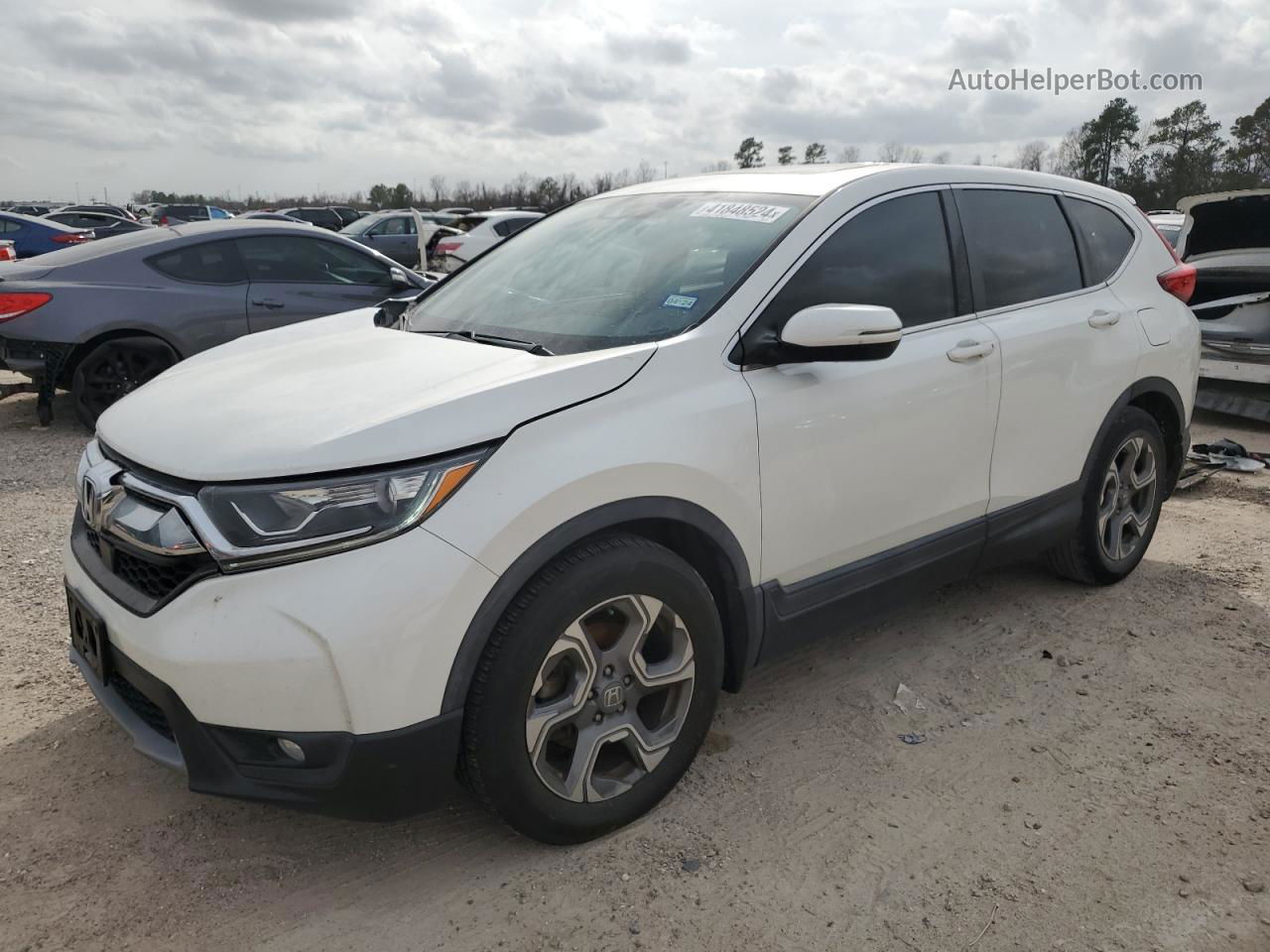 2018 Honda Cr-v Exl White vin: 5J6RW1H86JL003517