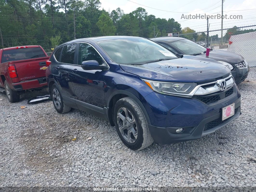 2019 Honda Cr-v Ex-l Blue vin: 5J6RW1H86KA002980