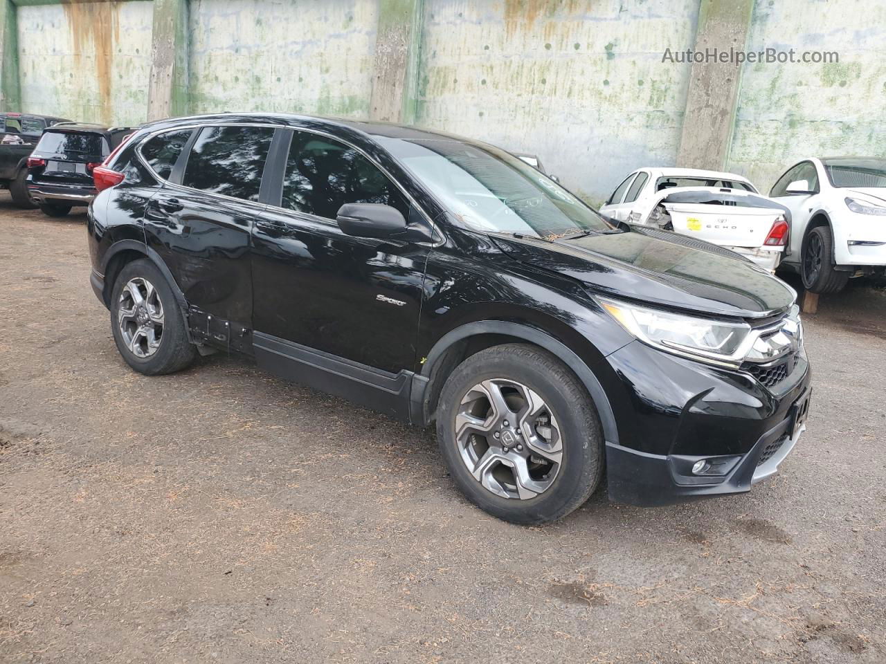 2019 Honda Cr-v Exl Black vin: 5J6RW1H86KA007449