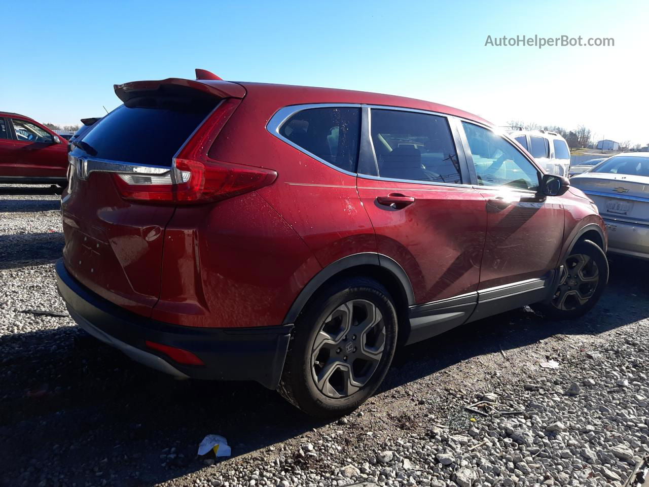 2018 Honda Cr-v Exl Red vin: 5J6RW1H87JL003364