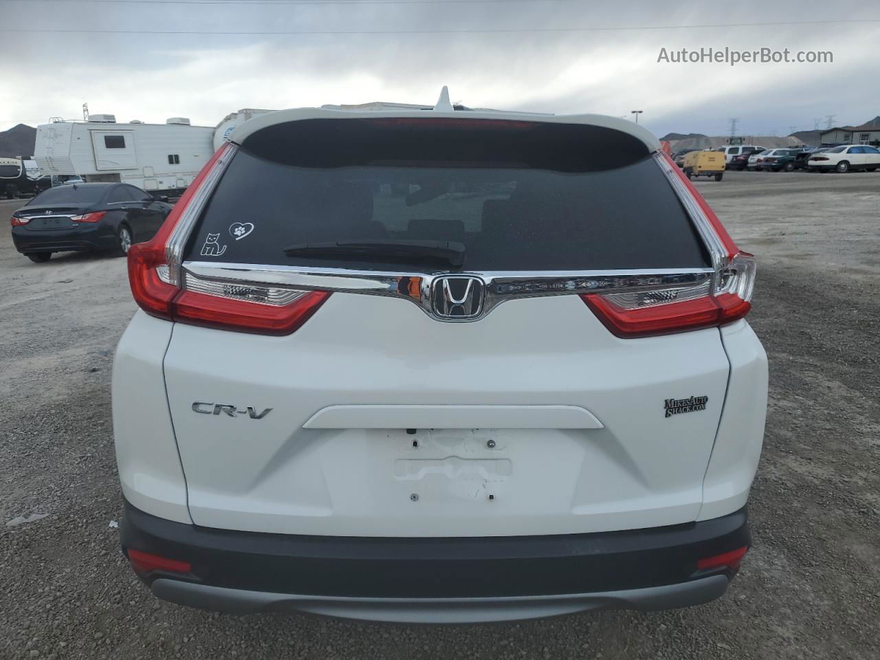 2019 Honda Cr-v Exl White vin: 5J6RW1H87KA001191