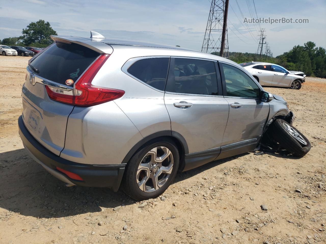 2019 Honda Cr-v Exl Серый vin: 5J6RW1H87KA014443