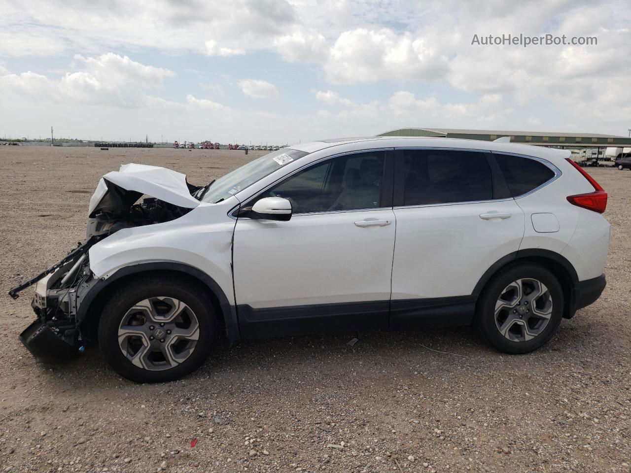 2019 Honda Cr-v Exl White vin: 5J6RW1H87KA016533