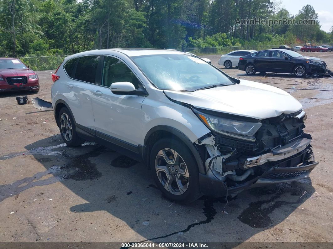 2019 Honda Cr-v Ex-l White vin: 5J6RW1H88KA010028