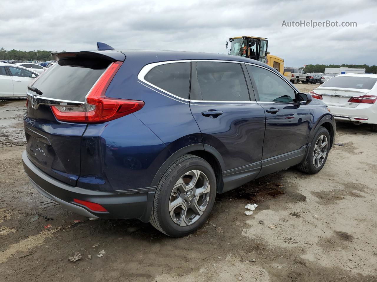 2019 Honda Cr-v Exl Blue vin: 5J6RW1H88KA021806