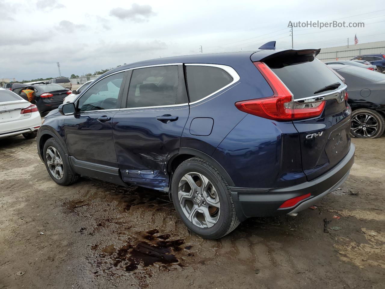 2019 Honda Cr-v Exl Blue vin: 5J6RW1H88KA021806