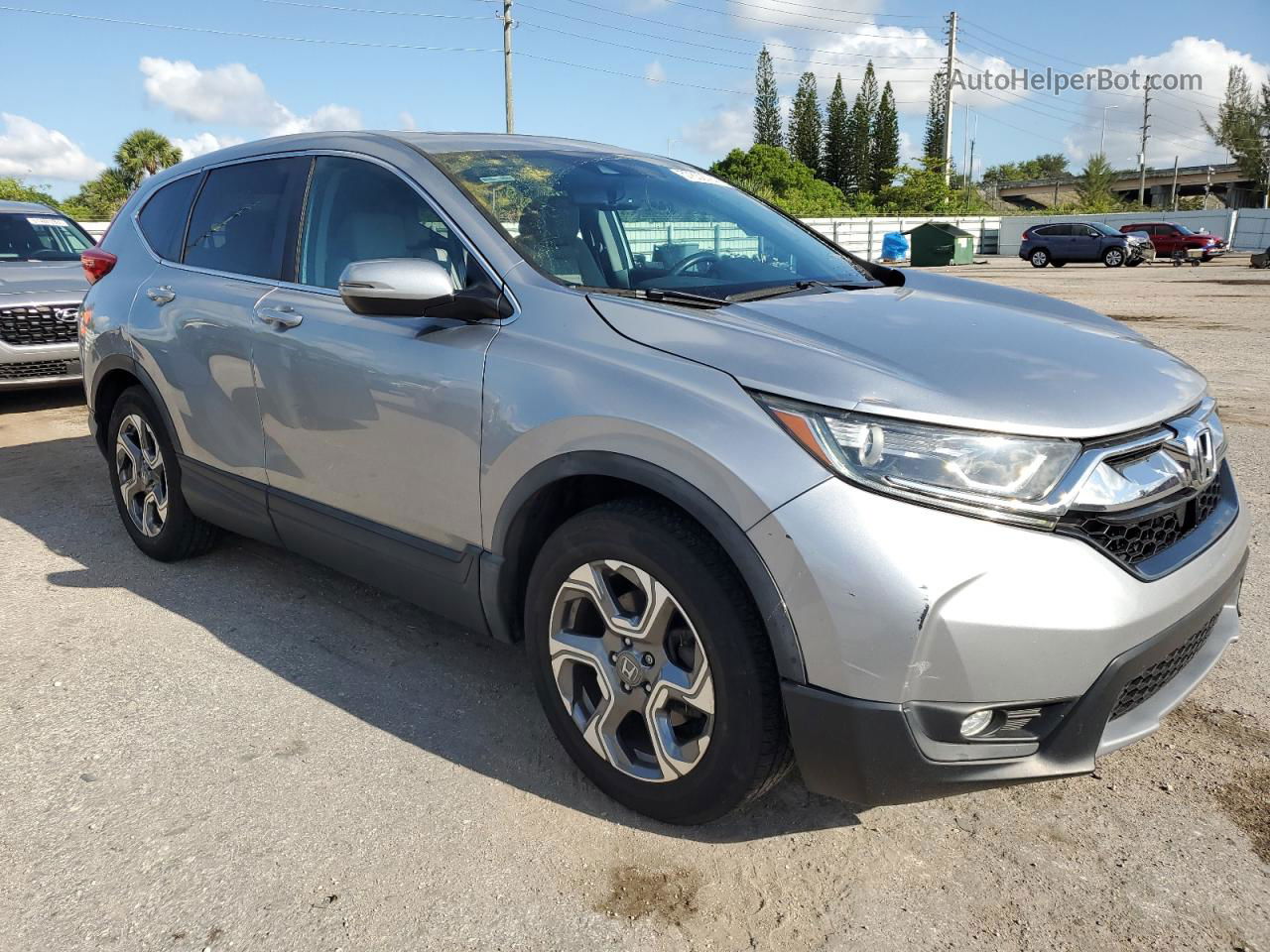 2019 Honda Cr-v Exl Silver vin: 5J6RW1H88KA034488