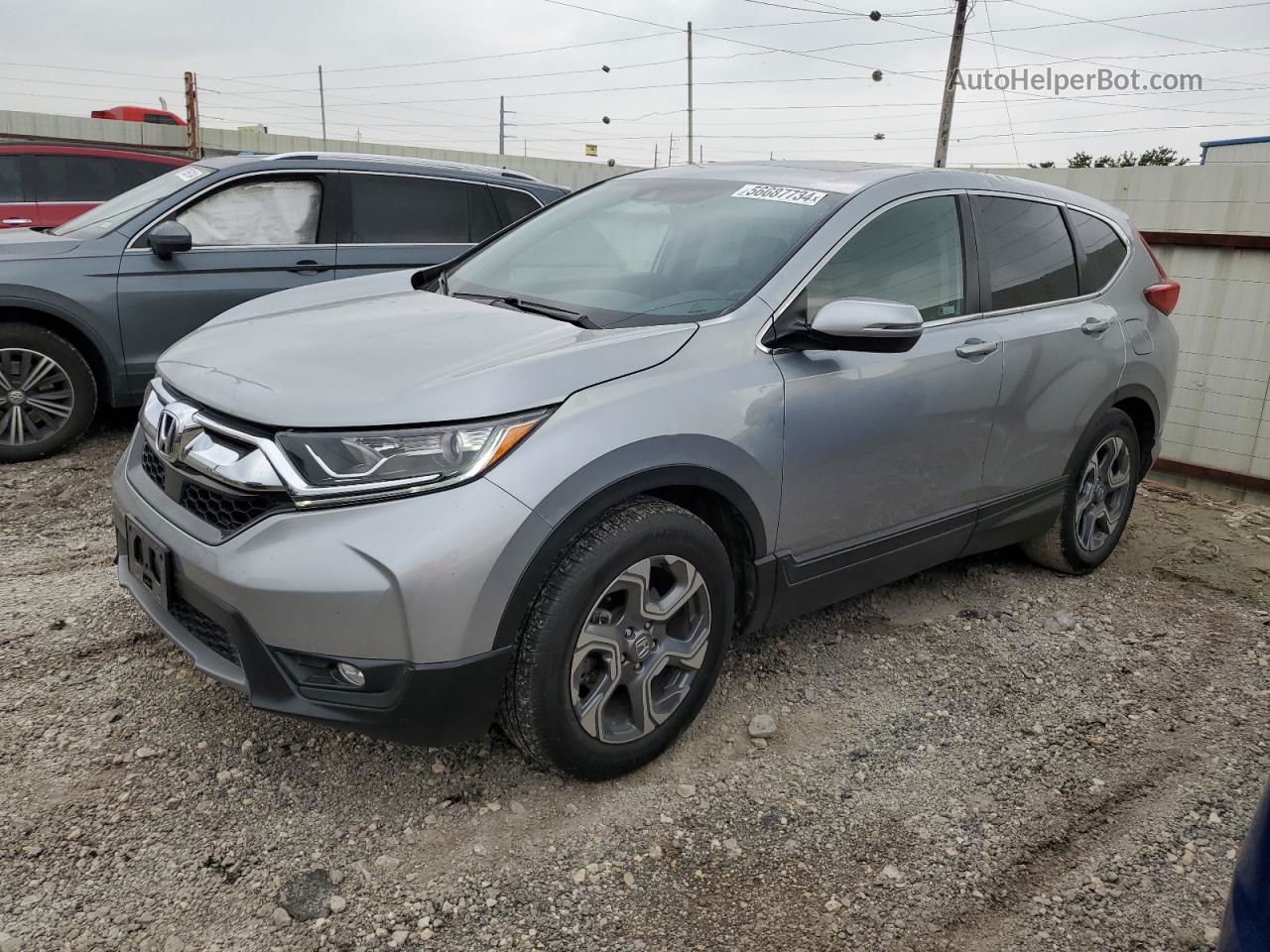 2019 Honda Cr-v Exl Silver vin: 5J6RW1H89KA015433