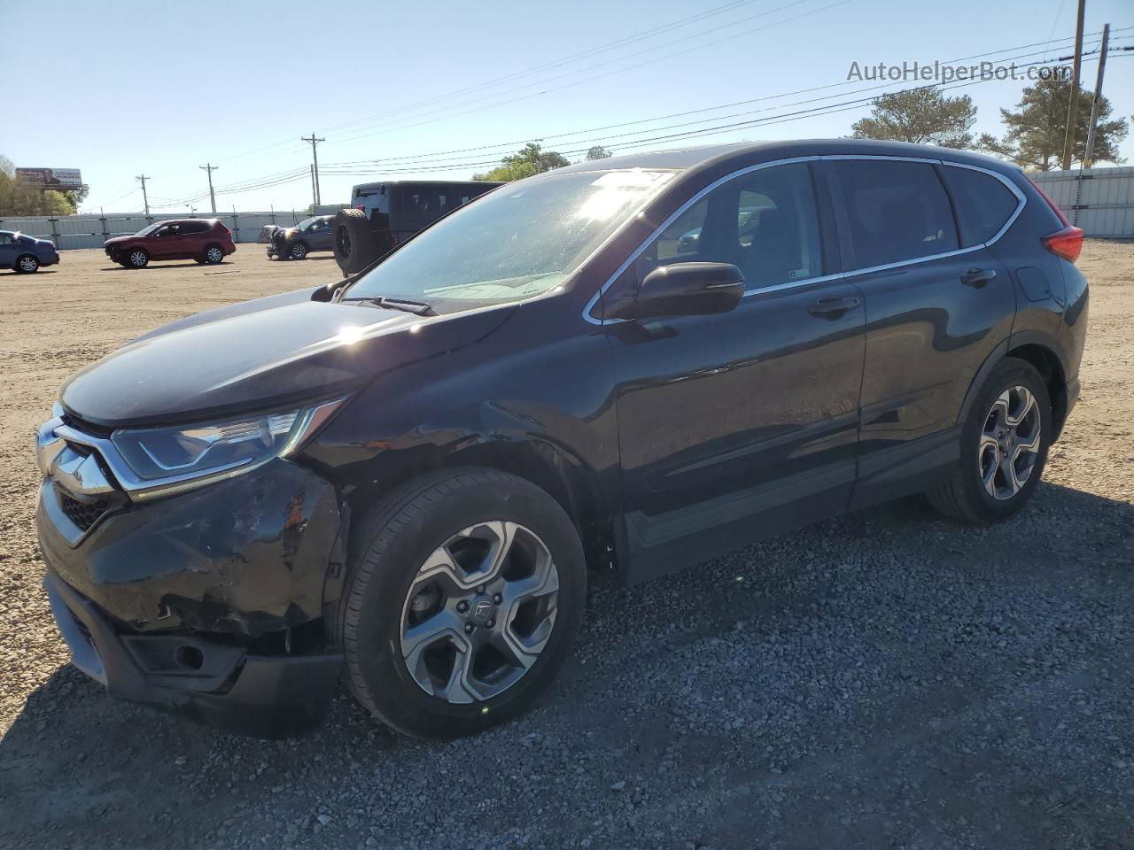 2019 Honda Cr-v Exl Black vin: 5J6RW1H89KA031972