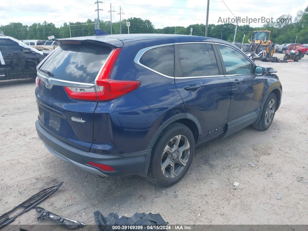 2019 Honda Cr-v Ex-l Blue vin: 5J6RW1H89KA035424