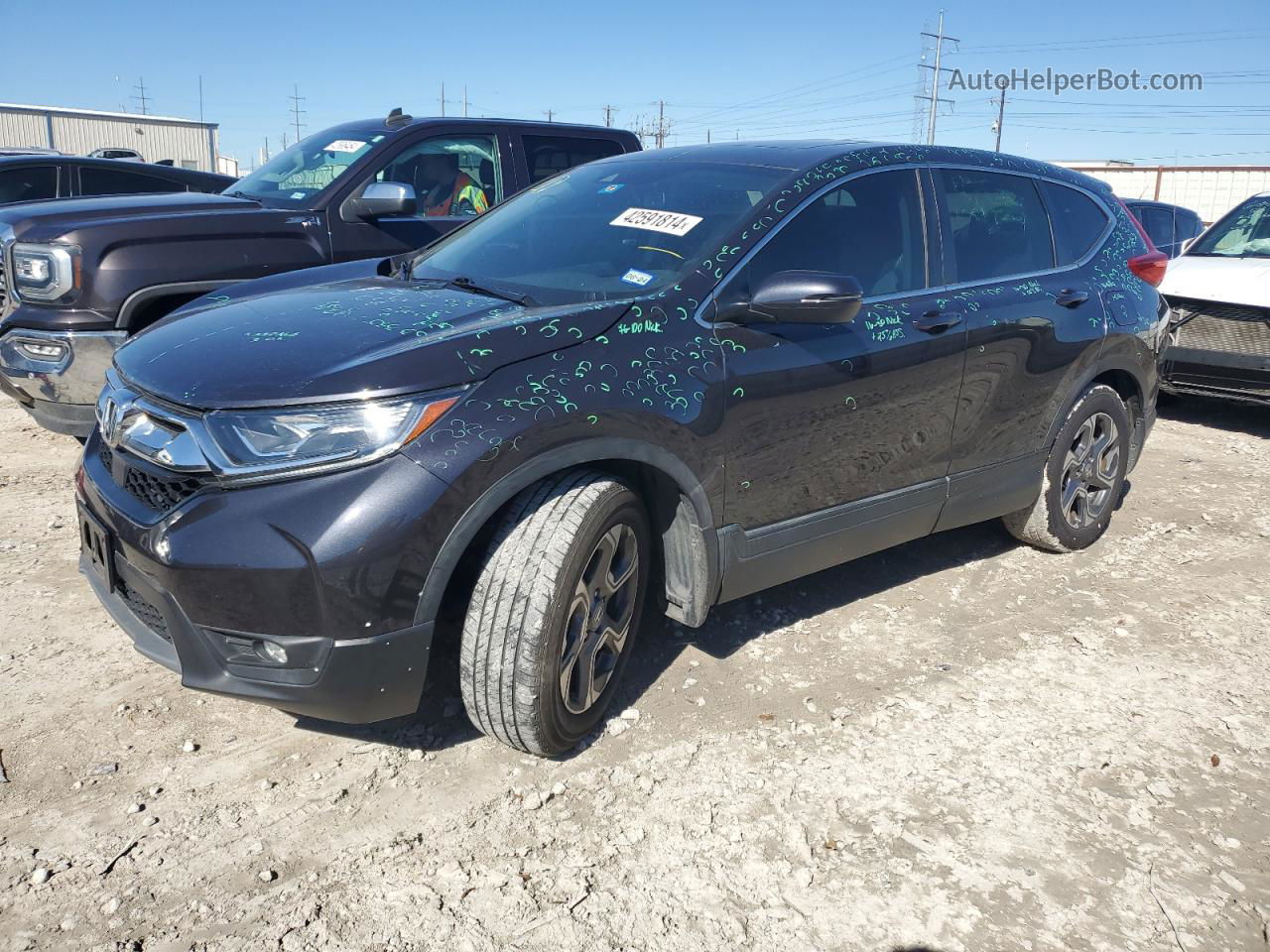 2019 Honda Cr-v Exl Серый vin: 5J6RW1H89KA039750