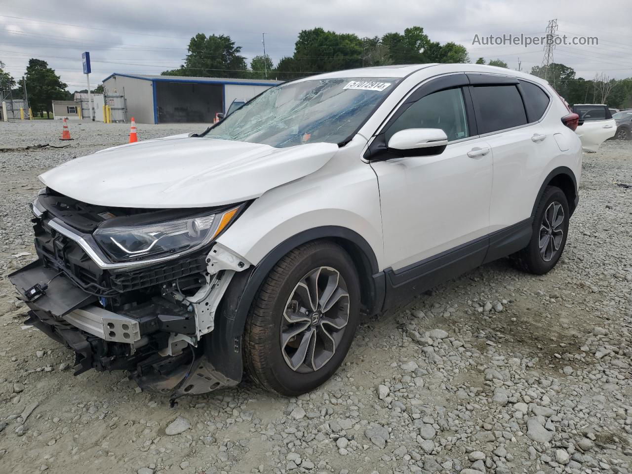 2020 Honda Cr-v Exl White vin: 5J6RW1H89LA018432