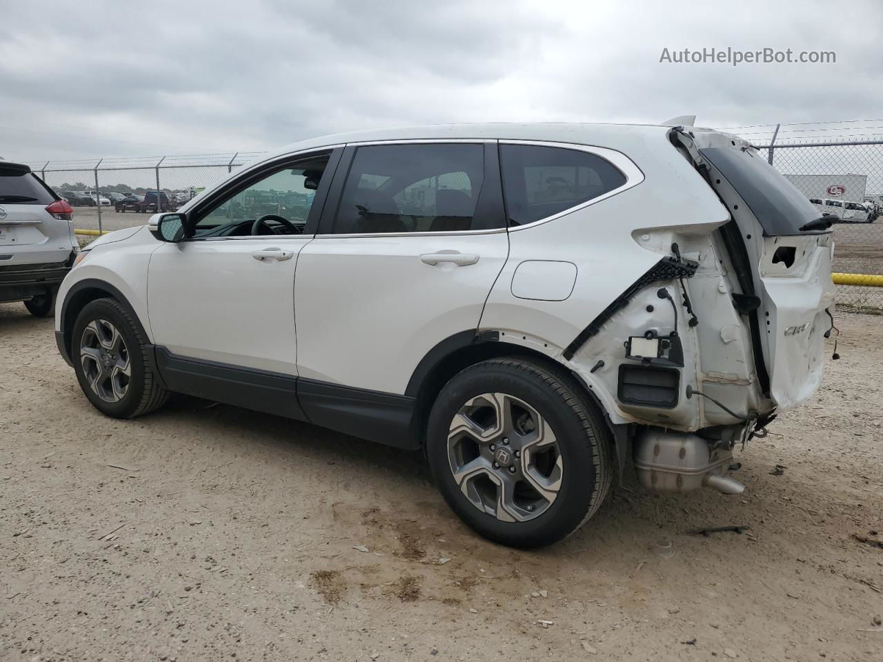 2019 Honda Cr-v Exl White vin: 5J6RW1H8XKA017949