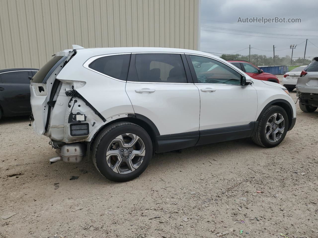 2019 Honda Cr-v Exl White vin: 5J6RW1H8XKA017949