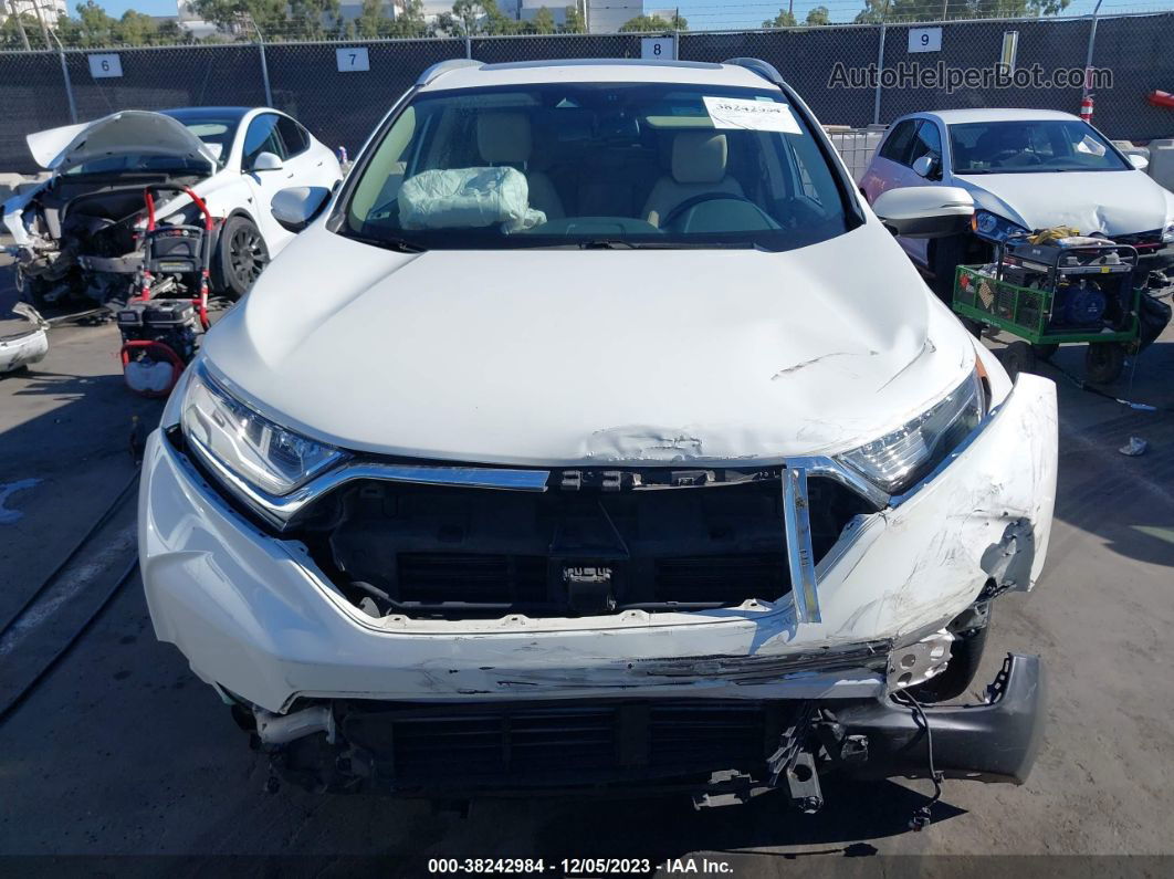 2017 Honda Cr-v Touring White vin: 5J6RW1H90HL014290