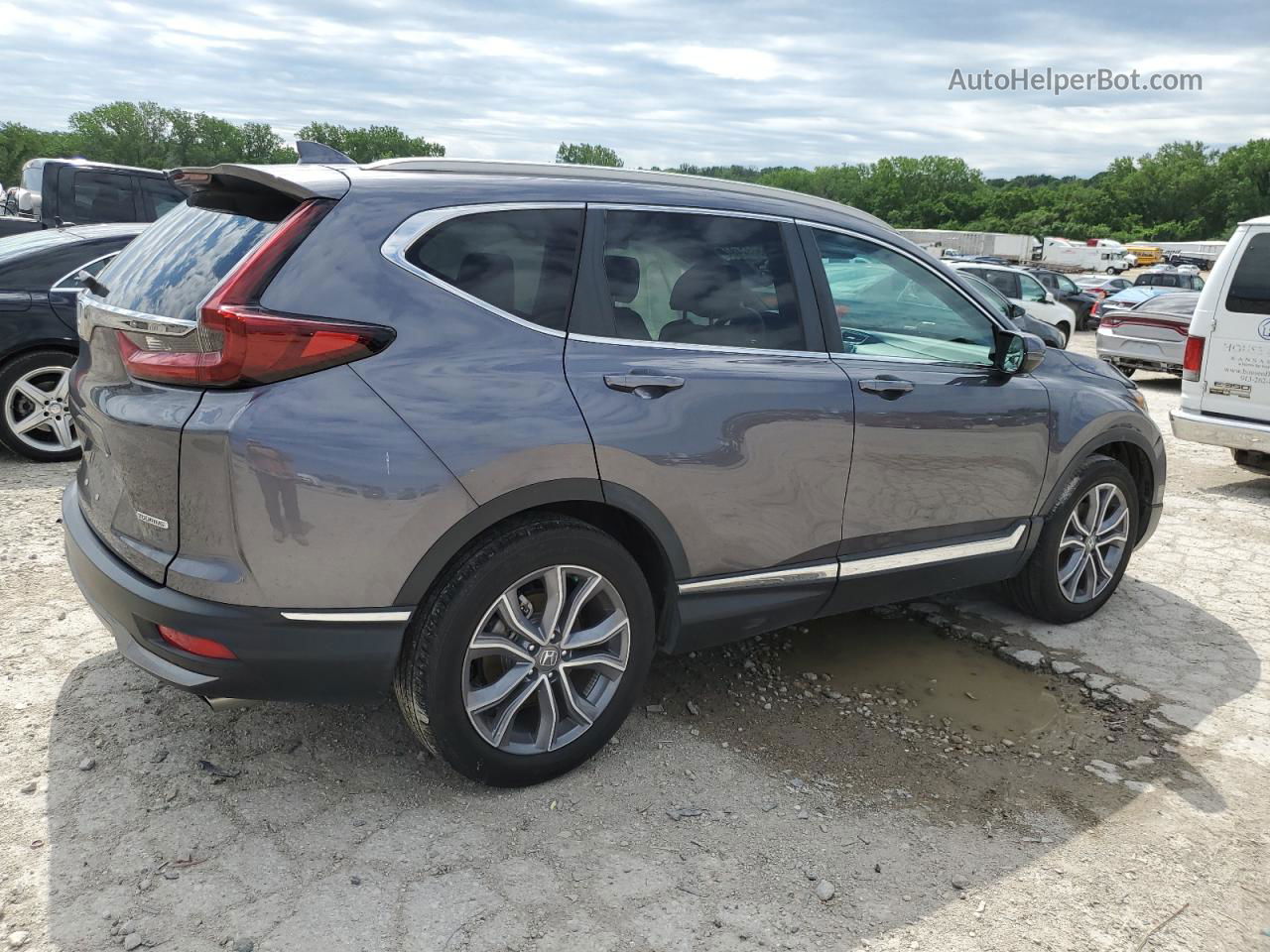 2020 Honda Cr-v Touring Gray vin: 5J6RW1H90LL009924