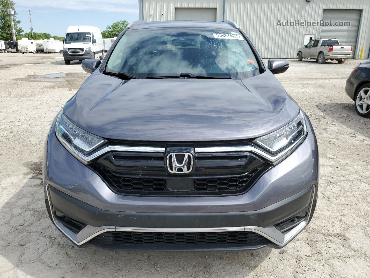 2020 Honda Cr-v Touring Gray vin: 5J6RW1H90LL009924