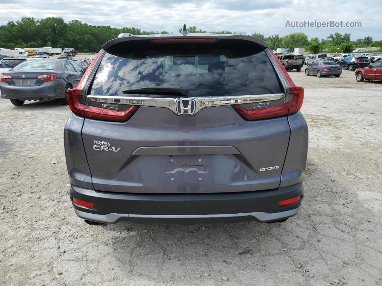 2020 Honda Cr-v Touring Gray vin: 5J6RW1H90LL009924