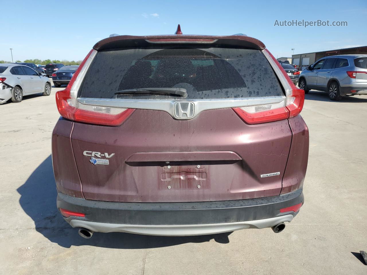 2017 Honda Cr-v Touring Burgundy vin: 5J6RW1H93HL016003