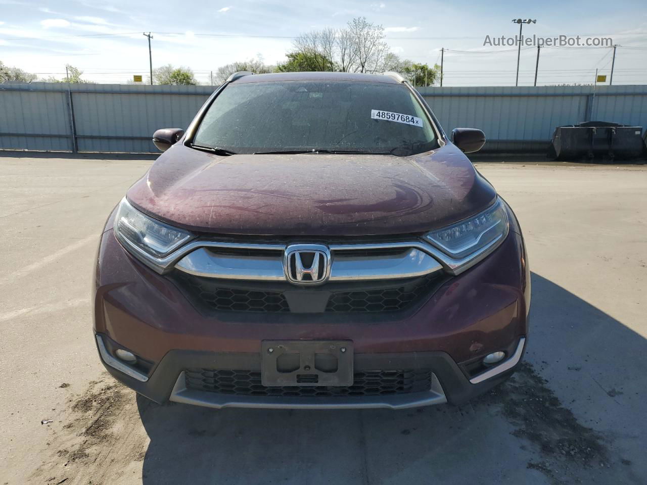 2017 Honda Cr-v Touring Бордовый vin: 5J6RW1H93HL016003