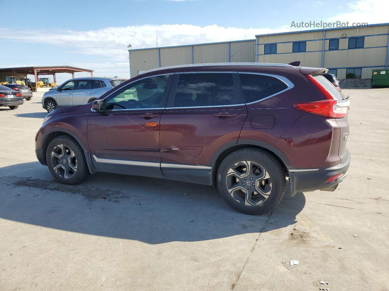 2017 Honda Cr-v Touring Burgundy vin: 5J6RW1H93HL016003