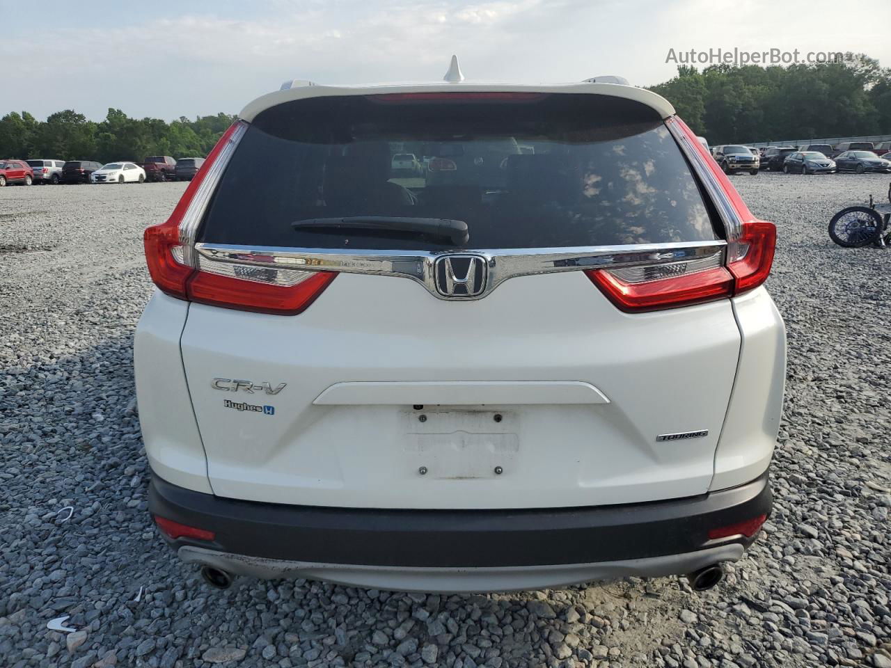 2017 Honda Cr-v Touring White vin: 5J6RW1H94HL015233