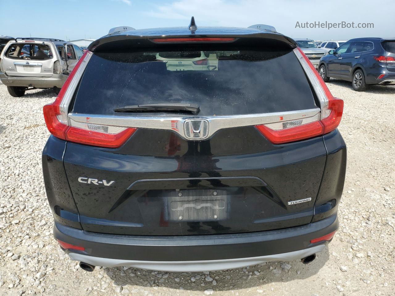 2017 Honda Cr-v Touring Black vin: 5J6RW1H98HL013615