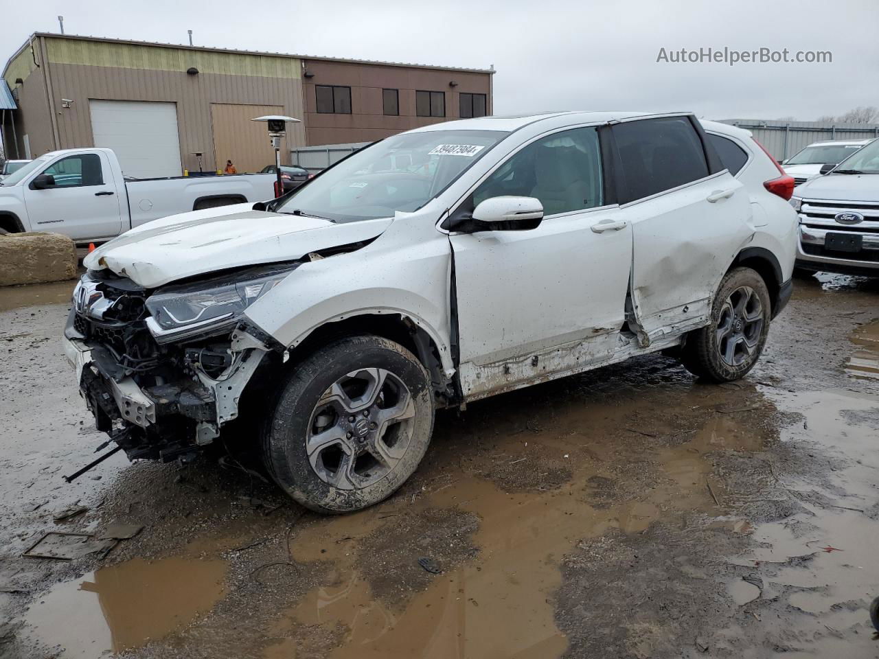 2017 Honda Cr-v Ex Белый vin: 5J6RW2H50HL024109