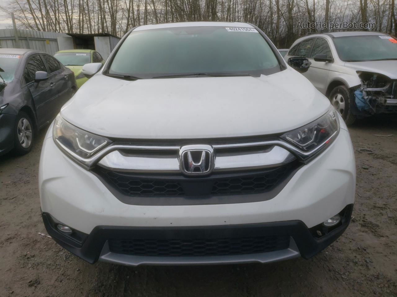 2019 Honda Cr-v Ex White vin: 5J6RW2H50KA012884