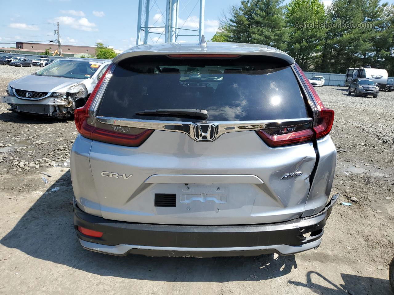 2020 Honda Cr-v Ex Silver vin: 5J6RW2H50LL037368