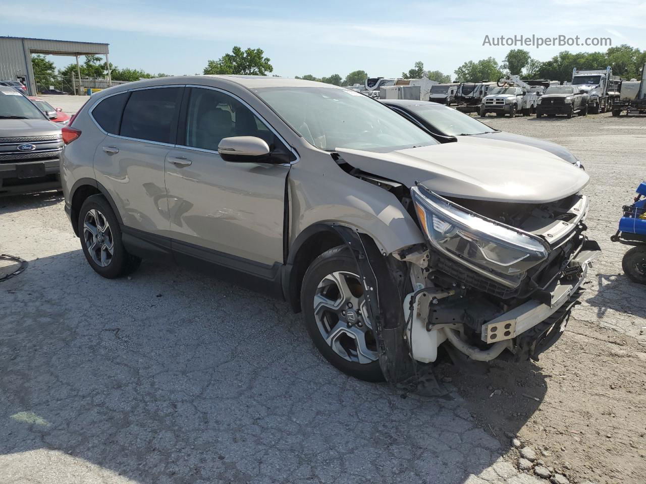 2018 Honda Cr-v Ex Brown vin: 5J6RW2H51JL011259