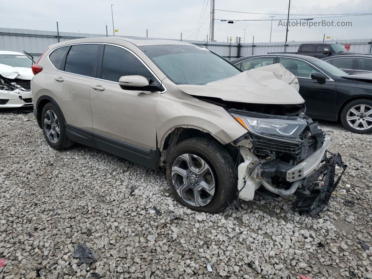 2018 Honda Cr-v Ex Beige vin: 5J6RW2H51JL028112