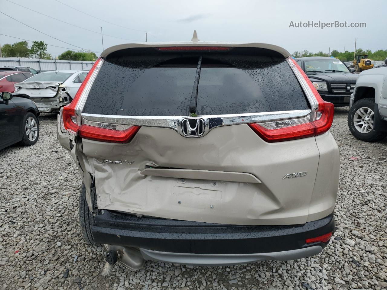 2018 Honda Cr-v Ex Beige vin: 5J6RW2H51JL028112