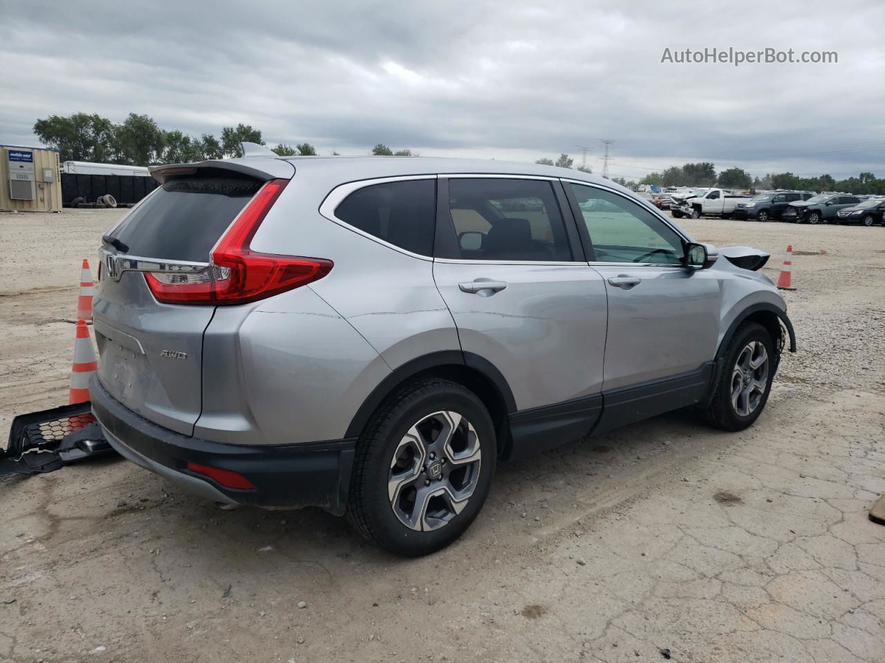 2019 Honda Cr-v Ex Silver vin: 5J6RW2H51KA012165