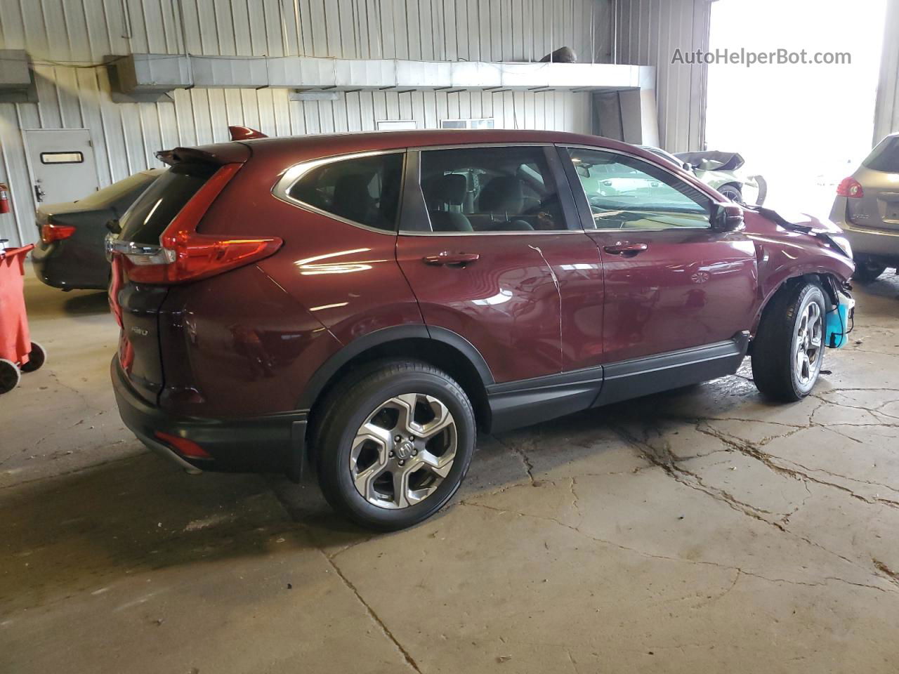 2019 Honda Cr-v Ex Maroon vin: 5J6RW2H51KL024255