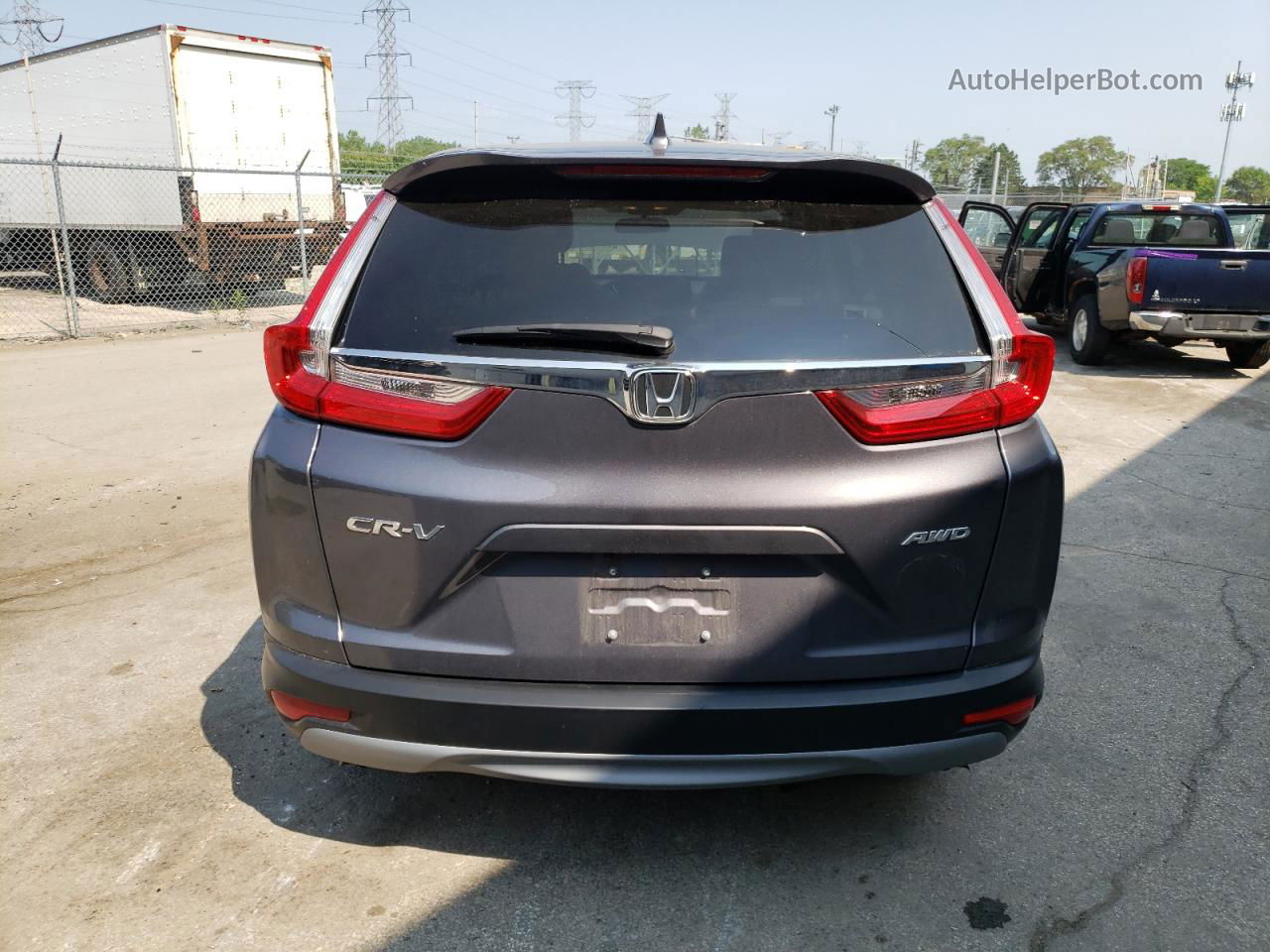 2019 Honda Cr-v Ex Gray vin: 5J6RW2H51KL031397