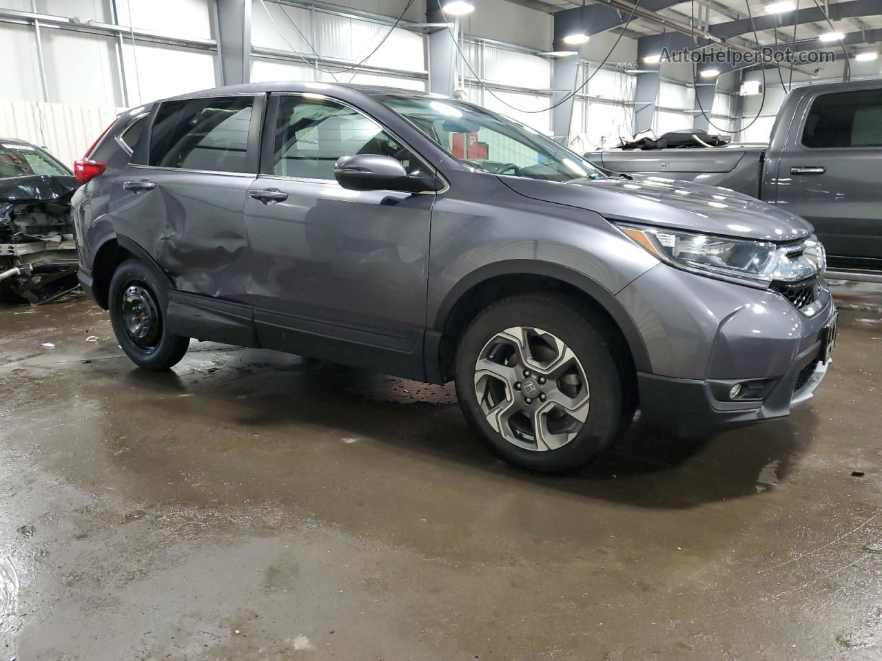 2019 Honda Cr-v Ex Серый vin: 5J6RW2H51KL034509