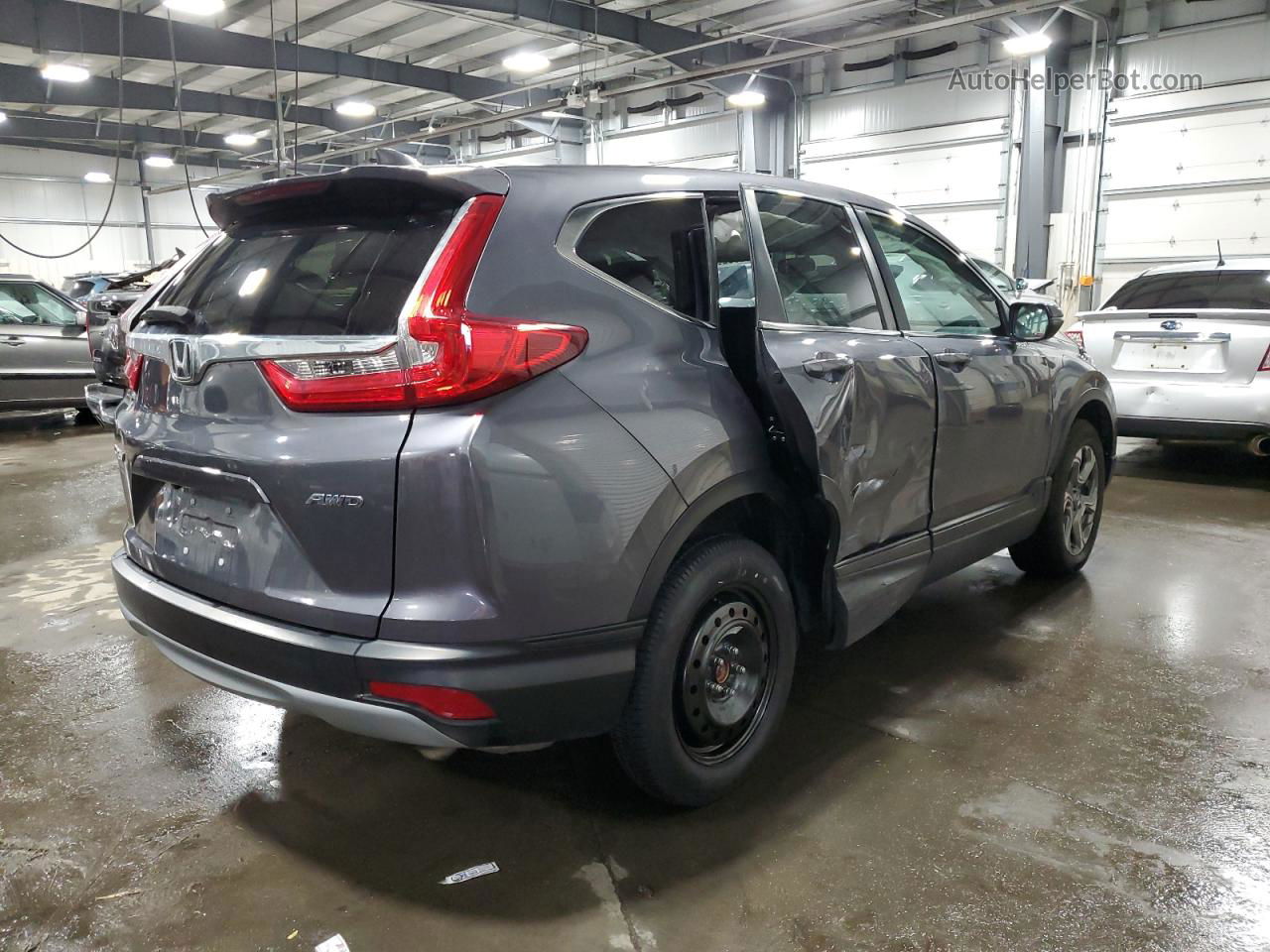 2019 Honda Cr-v Ex Серый vin: 5J6RW2H51KL034509