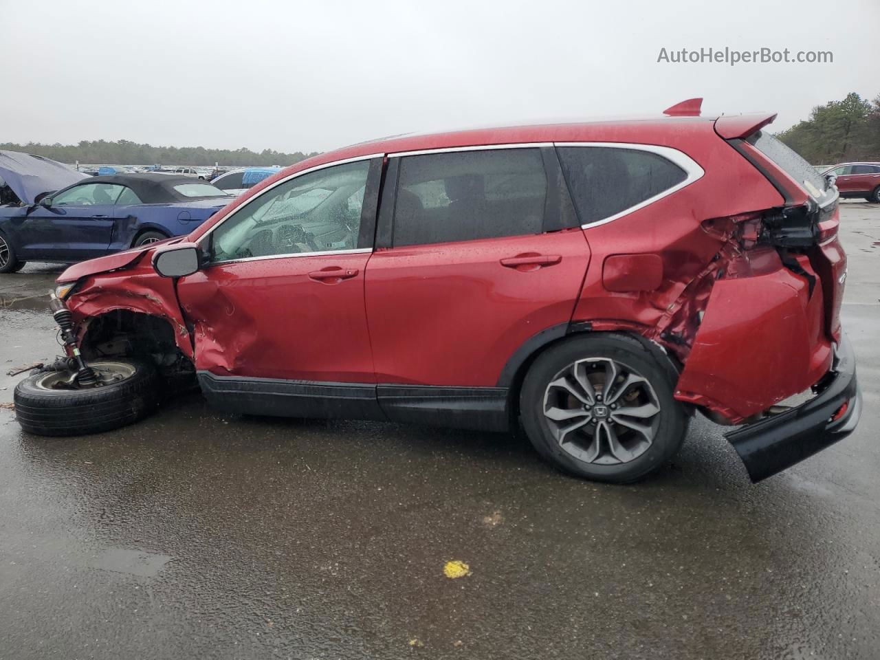 2020 Honda Cr-v Ex Burgundy vin: 5J6RW2H51LA016959