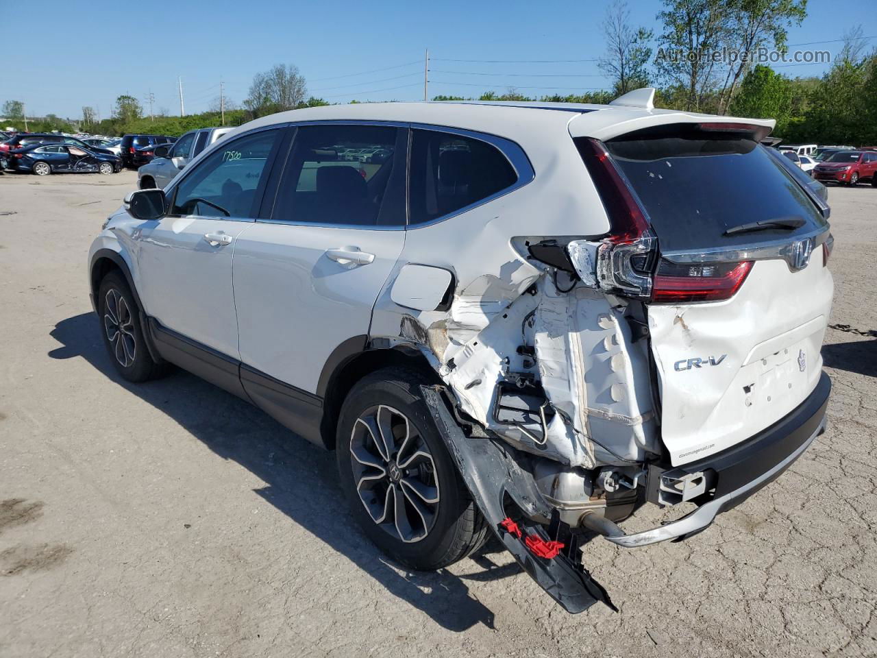 2020 Honda Cr-v Ex White vin: 5J6RW2H51LL001351