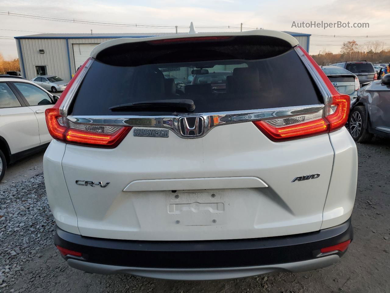 2018 Honda Cr-v Ex Белый vin: 5J6RW2H52JL027020