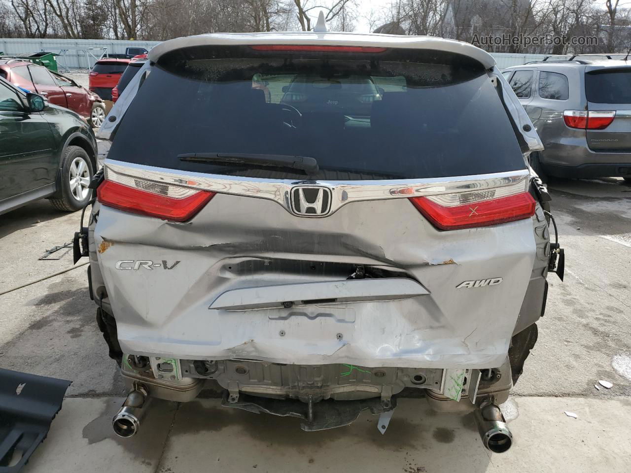 2017 Honda Cr-v Ex Silver vin: 5J6RW2H53HL022662