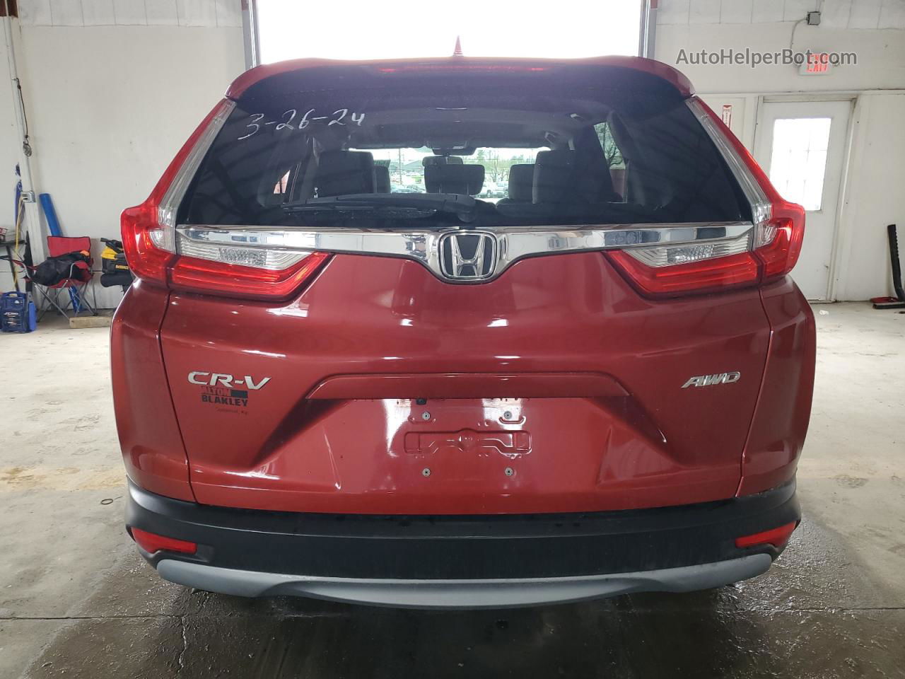 2017 Honda Cr-v Ex Красный vin: 5J6RW2H53HL028106