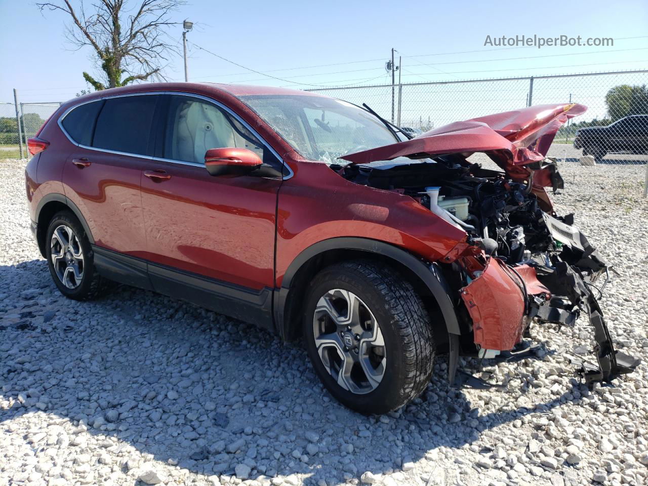 2017 Honda Cr-v Ex Red vin: 5J6RW2H53HL063762