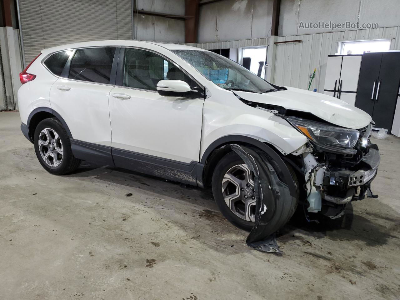 2018 Honda Cr-v Ex White vin: 5J6RW2H53JL008069