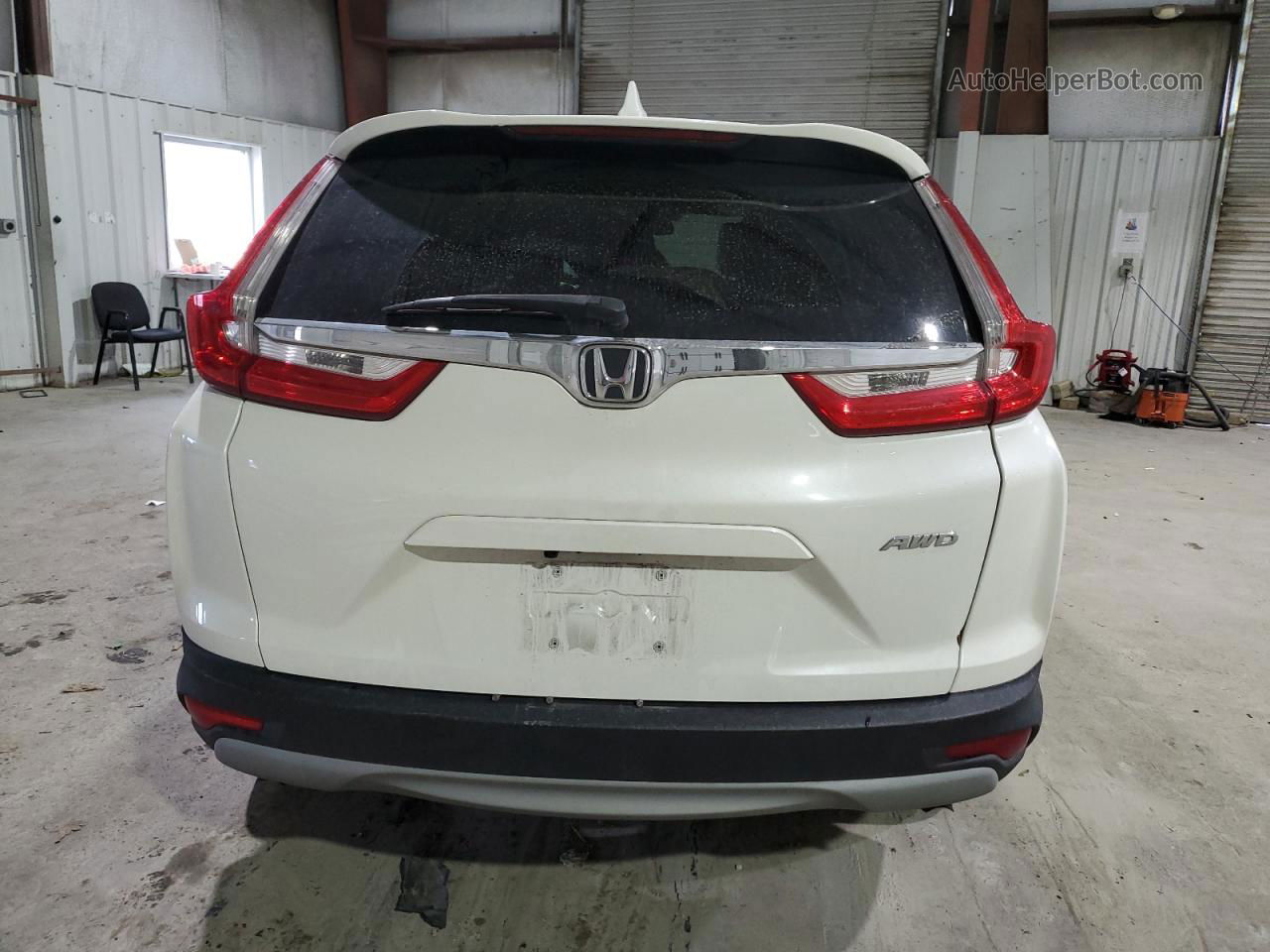 2018 Honda Cr-v Ex White vin: 5J6RW2H53JL008069