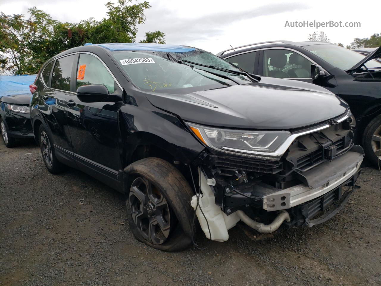 2019 Honda Cr-v Ex Black vin: 5J6RW2H53KL008266