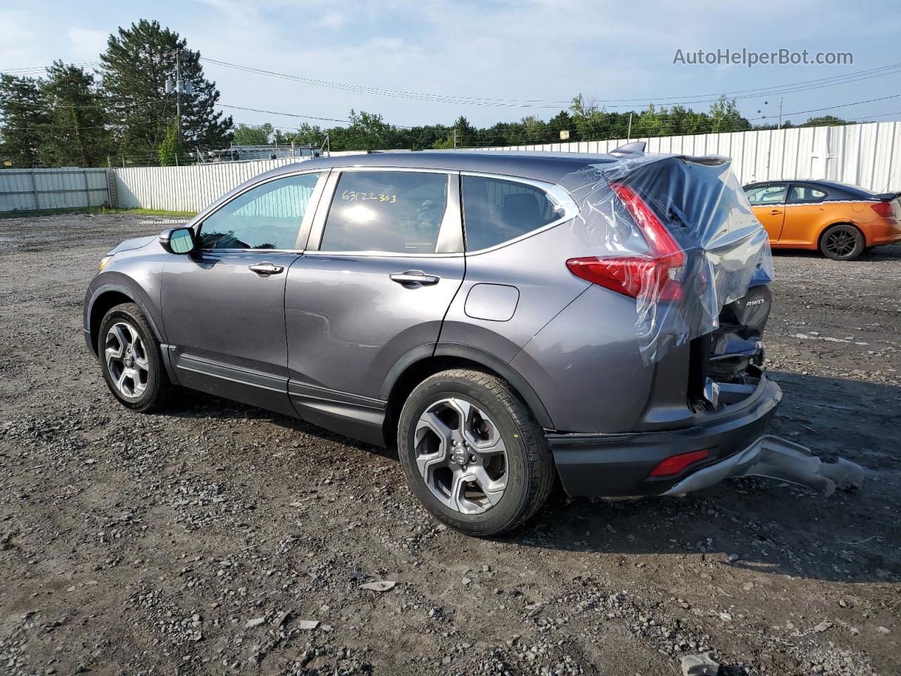 2017 Honda Cr-v Ex Gray vin: 5J6RW2H54HL026607