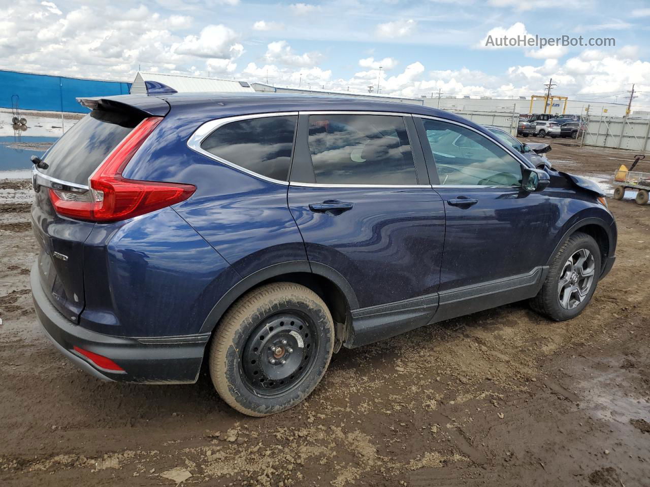 2019 Honda Cr-v Ex Blue vin: 5J6RW2H54KA019854